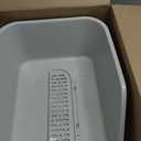 SpaceTime Large Cat Litter Box with High Sides,Cat Boxes for Indoor Cats,Cat Litter Pan for Kitty,Litter Box with Low Entry,Easy to Clean,Anti-Splashing(Grey)