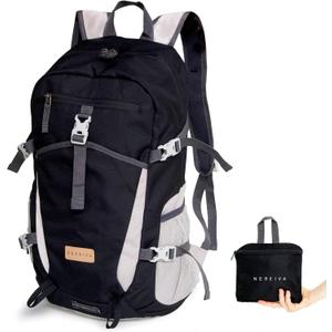 Foldable Backpack with Rain Cover - Multiple Pockets - Waterproof Lightweight Packable Backpack for Travel Camping, 35L Hiking Foldable Daypack for Men Women Black