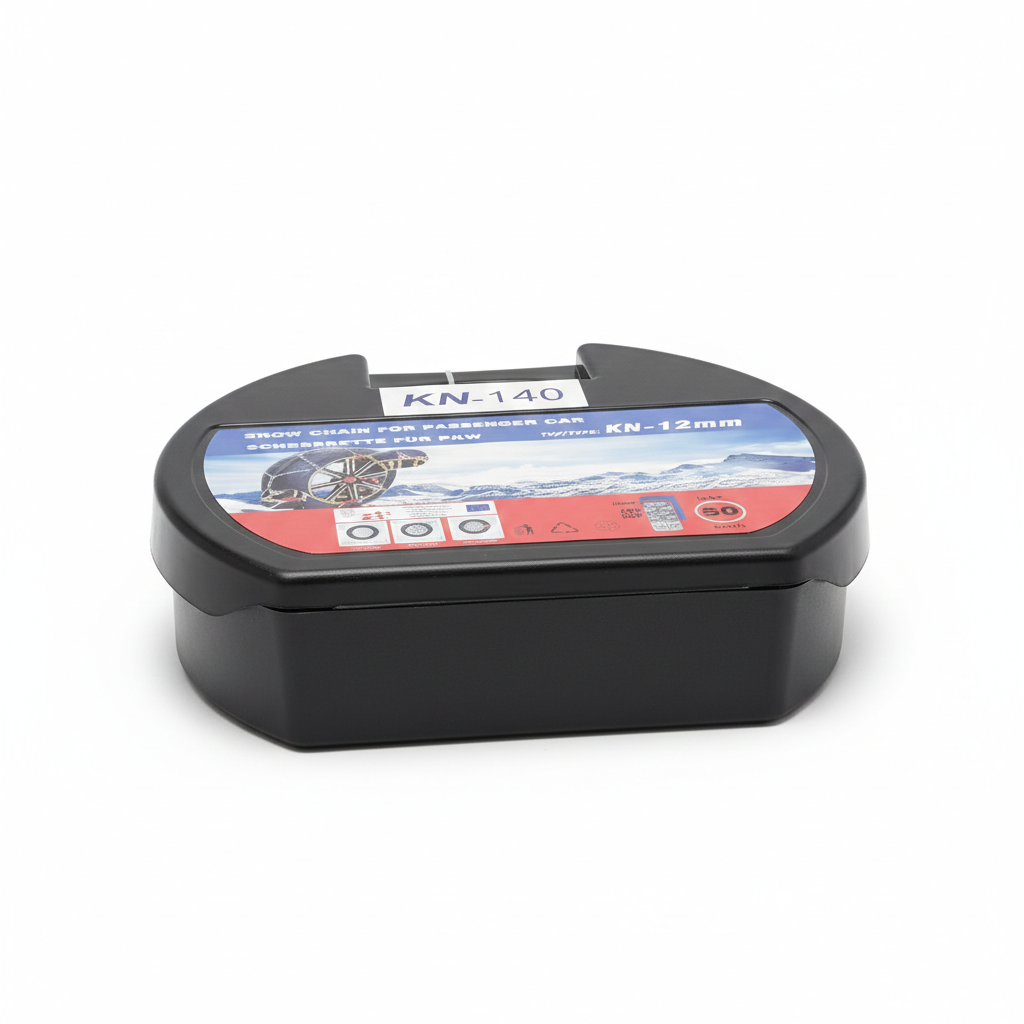 Snow Chains for Car Tires Manual Tightening, Universal Adjustable Emergency Portable Tire Chains, Suitable for Commuter Car and SUV, Set of 2