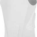 Kids Padded Compression Shirt Football Rib Protectors Chest Guard 4-Pads Padded Shirt Protective Gear for Baseball