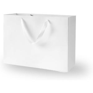 Argivean White Gift Bags With Handles: 6pcs Medium Large Gift Bags Bulk 12.6x4x8.7 Inch For Wedding Party Birthday Business