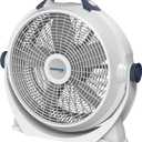 Lasko WINDMACHINE 20" High Velocity Floor Fan with 3 Speeds, 360 Directional Airflow, Portable Air Circulator Fan for Home, Garage & Workshop, Fully Assembled, Gray, 3301