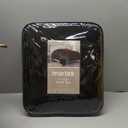 Martex Reversible Coverlet  Twin Bed Quilt  Lightweight Twin Size Bedding  Durable Quilts for Bed  Soft - Easy Care Bedding  Ebony/Red