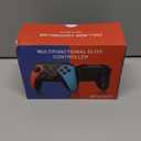 Wireless Switch Controller for Nintendo Switch/Switch 2/Lite/OLED Controller, Switch Controller with a Mouse Touch Feeling on Back Buttons, Extra Switch Pro Controller with Wake-up,Programmable, Turbo Function (Red+Blue)