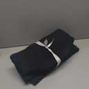 Woven Basket,Small Rope Storage Bin with Handles & Ribbon Bag, Organizer for Shelves Closets,Gift Basket Empty for Birthday,Books,Dog Toys, Black/1 Pack