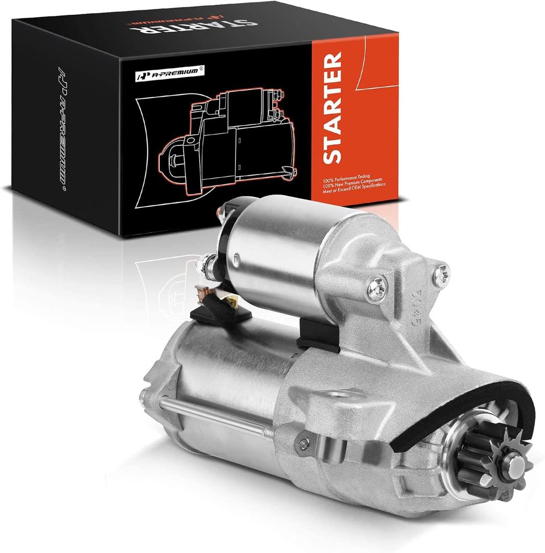 A-Premium Starter Motor Compatible with Ford Explorer 11-19, Edge 07-18, Flex 09-19, Taurus 08-19 & Lincoln MKZ 13-16, MKX 07-18, MKS 09-16, MKT & Mercury Sable 08-09, 3.5L 3.7L, 12V 1.4KW 10T CCW