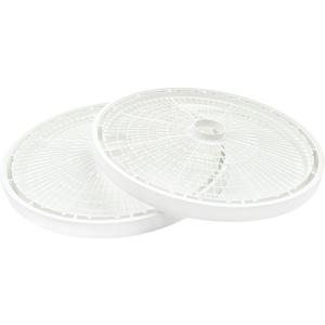 Nesco TR-2 White Plastic Round 15 1/2" Add-A-Trays to fit NESCO 1000 Series Food Dehydrators 2 Pack