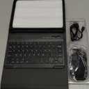 Keyboard Case for iPad mini 5 & Mini 4 7.9 inch - with Mouse and Magnetically Keyboard, Case with Pencil Holder for iPad mini 5th / 4th Generation, Auto Sleep/Wake, Black