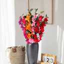 RECUTMS Hanging Plants Flowers for Outdoor Silk Bougainvillea (Mixed Color, Bougainvillea 12 Bundles)