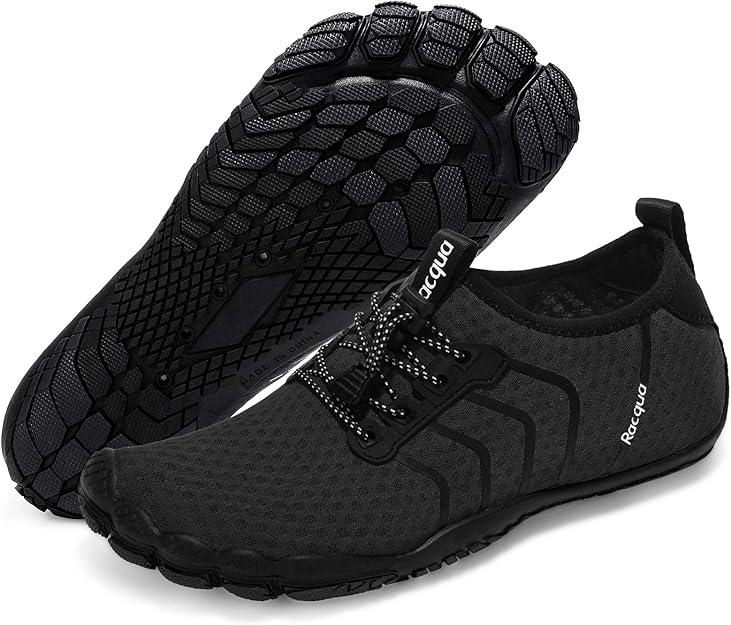 Racqua Water Shoes Quick Dry Barefoot Beach Aqua Sport Swim Surf Pool Hiking Diving Walking for Men Women 45
