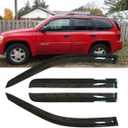4pcs Original Shatterproof Outside Mount Style Rain Guard Durable Side Window Wind Deflectors Dark Smoke Vent Window Visors Compatible with 2002-2006 Trailblazer EXT & Envoy XL/XUV 94240