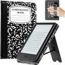 CoBak Case for 6" E-Reader - PU Leather Smart Cover with Auto Sleep/Wake & Hand Strap, not Compatible with Kobo Clara,Blackfolio