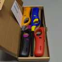 Long Lighters Candle Lighters, 4 Pcs Flexi & Straight Wand Refillable Butane Lighter for Camping Fireplace Party BBQ Grill (Without Fuel)