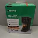 Tastyle Single Serve Coffee Maker for K Cup and Ground Coffee | Brew up to 16 Oz, Fits 7.3'' Travel Mug | Hot, Bold & Over Ice | Compact for Office, RV& Hotel, Classic Black (3.0 Version)