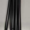 KAMANINA Curtain Rods 2 Pack, Heavy Duty Curtain Rods for Windows 28 to 48 Inch, 1 Inch Black Modern Drapery Rod with End Cap (32"-58", 2Pack)