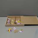 5 Wood Jigsaw Puzzles in Wood Storage Box