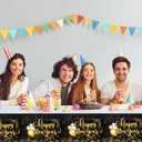 2 x MiniRed Happy New Year Plastic Table Cloth for Parties, Plastic Table Cover 2026, Disposable Party Table Clothes Decorations Supplies(70.8 X 42.5)