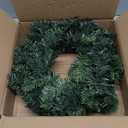 Pre-Lit Artificial Christmas Wreath 20 Inches Battery Operated Timer Lighted Christmas Wreath, Artificial Wreath Christmas Decoration Home Indoor Outdoor