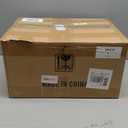 Hoolerry 8 Pieces Colorful Storage Bins with Lid, Plastic Storage Basket Organizing Container Stackable Box with Handle for Shelves Desktop Playroom Office(14.2 x 10.2 x 9.5 Inch,Black)