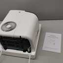 Antarctic Star Countertop Ice Maker with Soft Chewable Pellet Ice, 34lbs/24Hrs, One-Click Operation, Self-Cleaning Portable Peddle Ice Machine with Ice Scoop for Kitchen,Office,Bar,RV (White) (13x12x9")