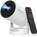 [Electric Focus]Mini Portable Projector with 4K Support, Bluetooth 5.4 WIFI6, 5watt Sound Base Speaker, 260 ANSI, Android 11, 210° Rotation , Auto Keystone Correction Video Projector HY300 PLUS