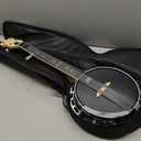 Mulucky 28-inch 5-string MINI Banjo, Portable Travel Banjo Maple Body + REMO Head, with bag, tuner, picks, etc. for Beginners