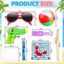 Denylo pro 110 Pcs Under Sea Party Favors Packs Ocean Birthday Party Supplies Stuffers Summer Beach Party Favors for Classroom Prizes Gifts for Kids