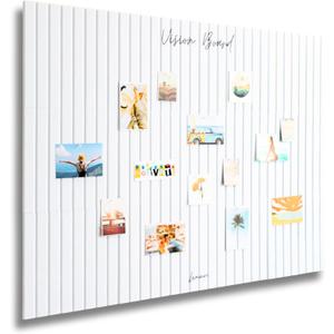 Lamare Vision Board for Wall - Aesthetic Felt Bulletin Board Tiles with Pins & Adhesive Tabs, Collage Board - Minimalist Dream Board for DIY Vision Board Supplies