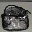 ZENPUNK Clear Backpack for Stadium Approved 12126, Small Size See Through Bag, PVC Transparent Backpack for Festival Sport Event Concerts (BLK) (Black)