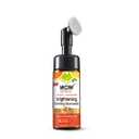 WOW Skin Science Vitamin C Exfoliating Face Wash With Brush, Soft, Silicones Bristles, Foaming Cleanser For All Skin Type, Hydrate For Smooth Skin, Helps Remove Blackheads, Reduce Acne Breakout, 100ml