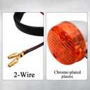WOWTK Turn Signal Lamp Set,Motorcycle Front/Rear signal light for Kawasaki Vulcan VN 750 800 900 1500 1600 1700 2000,Amber(2 PCS)