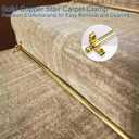 HIYOUGO 28" Stair Rods, Oval Finial Runner Rods for Fixed Stair Carpet