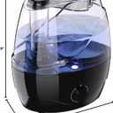 Humidifiers for Bedroom and Large Room, 2.2L Cool Mist Humidifier for Baby, 30 Hours with Whisper-Quiet Operation, Adjustable 360 Rotation Nozzle, Night Light Function, BPA Free