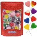 Fruidles 120-Count Variety Mix Double Heart Lollipops, Double Heart Shaped Flavored, Individually Wrapped 18 Gram Lollipop (EXP 06/08/27)