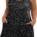Arolina Women's Plus Size Swim Romper One Piece Swimsuits Modest Bathing Suit with Pockets (Black), Size: 20 Plus