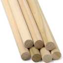 Round Wooden Dowel Rod 3/4" x 36", Pack of 10