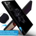 DJSOK Compatible with Samsung Galaxy Note 20 Ultra CaseDesign Pattern Back Bumper Anti Scratch Reinforced Corners Soft TPU Caver,Cases for Men Women-Black Rose