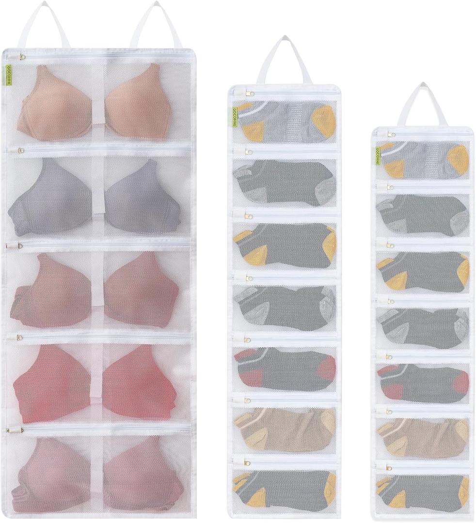Laundry Bra Bag, Sock Laundry Bag, Lingerie Bags for Washing Delicates, Socks Organizer Mesh Bags for Washing Machine, Travel Organizer for Stocking Underwear Bra Lingerie Socks