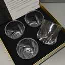 Whiskey Glasses, 7 oz Bourbon Glasses Set of 4 Square Bottom, Old Fashioned Glass for Drinking Cocktail Scotch Cognac, Luxury Whiskey gift for Men,Festival Gift