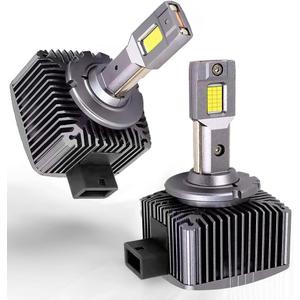 D1S D1R D1C LED Bulbs 110W 30000Lm Super Bright 6500K Cool White Built-in Fan and 2 Thermally Conductive Copper Tubes Plug and Play Fog Lamp 2pcs