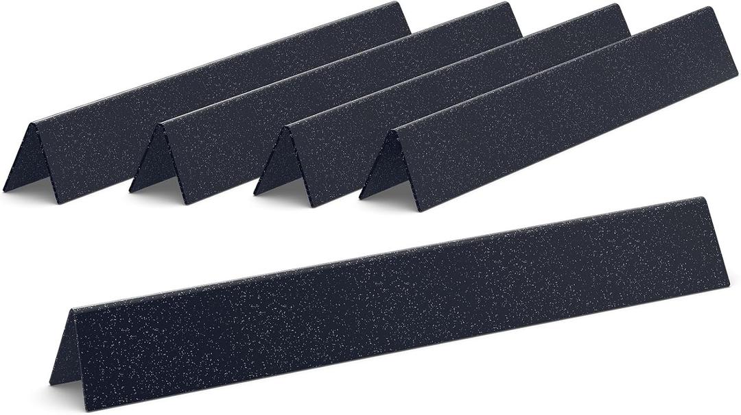 QuliMetal 7536 7537  Porcelain Steel Flavorizer Bars for Weber Spirit 300 Series (Side Knobs), Genesis Silver Gold Platinum B/C, Weber 900 Replacement for Weber 65903, Size: 22.5"×2.3"×2.2"A
