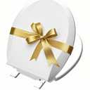 Toilet Seat Round Quick Release & Soft Close, Round 16.5inch Toilet Seat Slow Descent No Slapping Quiet, Easy Clean, White, Plastic, 2 Years Support