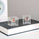 Championship Ring Display Case, Clear Tournament Championship Ring Holder Box, Acrylic Display Easel Box and Stand Holder for Baseball Softball Championship Rings Cheer Leading Rings, 10Pcs