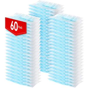 60 Count Electrostatic Duster Refills Compatible with Swiffer Duster, Multi-Surface Dusting Refills, Microfibre Dusters for Cleaning, Unscented, No Extension Pole
