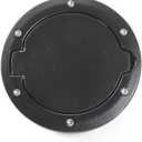 Gas Cap Fuel Door Gas Tank Cover for Jeep Wrangler JK & Unlimited Sport Rubicon Sahara 2007-2018