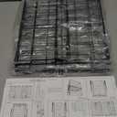 Under Shelf Basket Storage 2Pack - 11.8in Metal Under Cabinet Shelf, Hanging Wire Basket Shelves, Undershelf Storage Basket for Kitchen Pantry Bookshelf (Black)