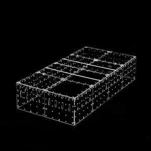 GuineaLoft™ Acrylic Cage Lid (4mm) - 4x2ft Large Clear Lid, Crystal Clear Views from Top, Easy to Open and Close, Easy to Remove, Supporting Beams & Brackets Included
