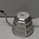 Pour Over Kettle for Manual Drip Coffee and Tea with Thermometer 28oz Gooseneck Kettle with Flow Control Stainless Steel Water Kettle for Stovetop,800ml,4 Cup,Silver,1Pack (0.9 Quarts)