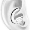 SUPCEAT Ear Plugs for Sleeping - Noise Reduction Soft Silicone Earplugs, 2 Pairs Reusable Hearing Protection Earplugs for Noise Sensitivity, Sleep,Snore,Travel,Sound Reduction Noise Cancelling - White