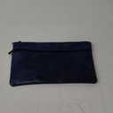 Money Bag with Zipper 11 x 6.1 inch Blue